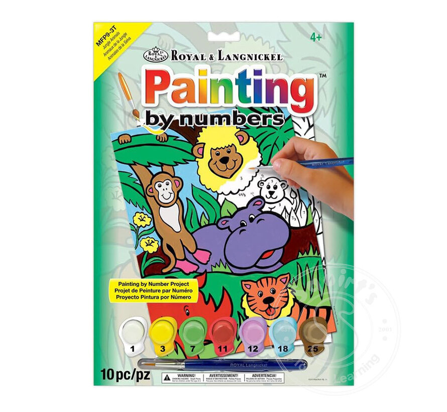 Royal & Langnickel My First Painting by Numbers Jungle Animals