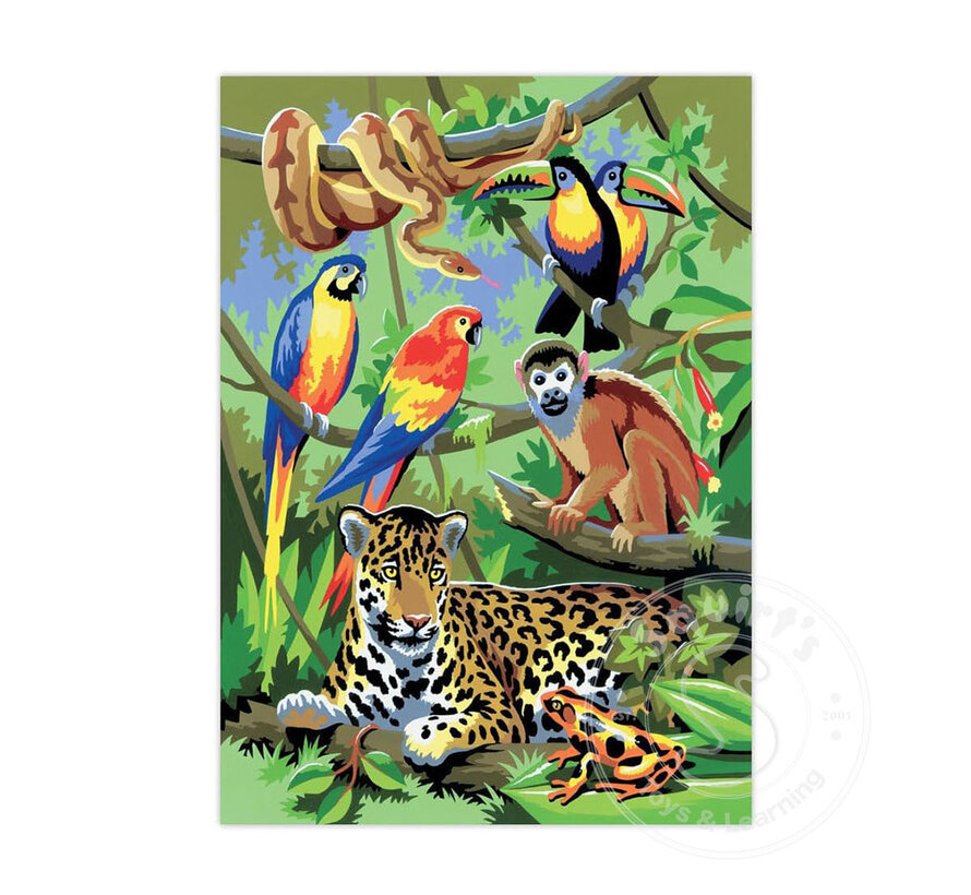 Royal & Langnickel Painting by Numbers Jungle Scene