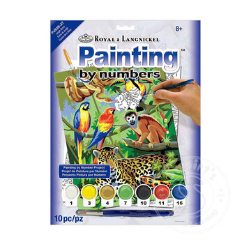 Royal & Langnickel Royal & Langnickel Painting by Numbers Jungle Scene