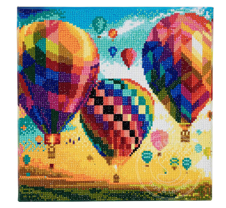 D.I.Y. Crystal Art Kit Medium: Hot Air Balloons