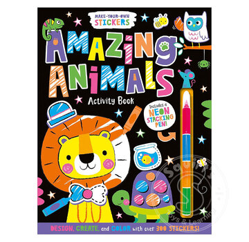 Make Believe Ideas Amazing Animals Make-Your-Own Stickers Activity Book