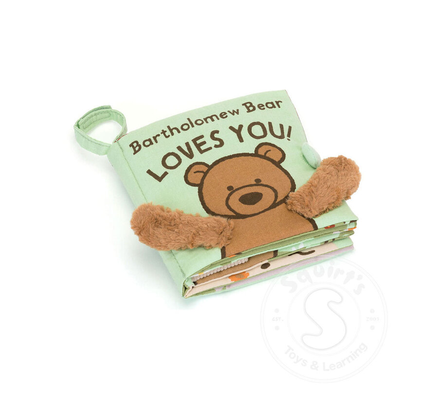Jellycat Bartholomew Bear Loves You Book