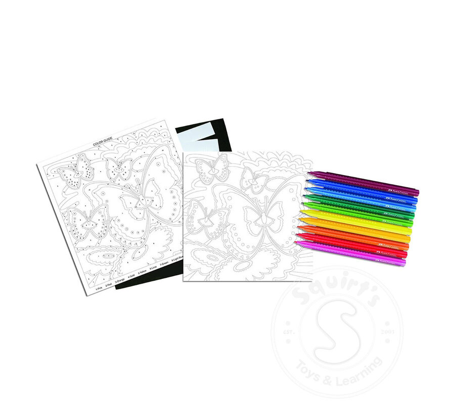 Faber-Castell Colour By Number - Bloomin Butterflies