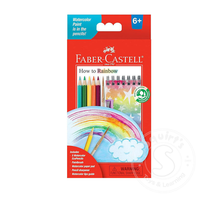 Faber-Castell How To Rainbow - Watercolour Pencil Set