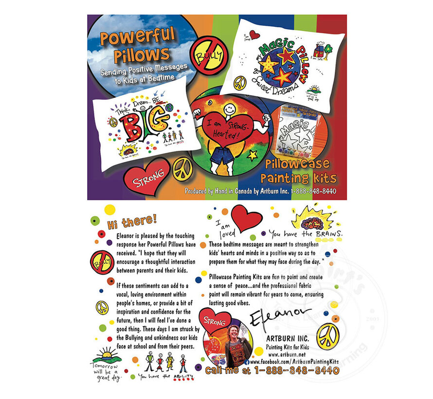 Pillow Case Painting Kit - I Am Grateful