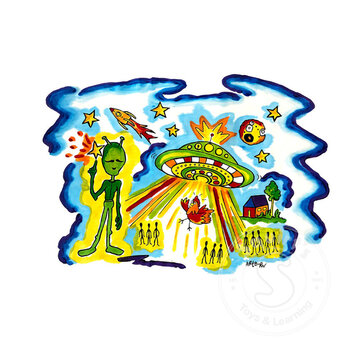 Artburn Pillow Case Painting Kit - Alien / UFO