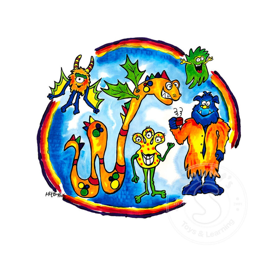 Pillow Case Painting Kit - Monsters