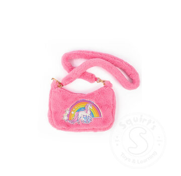 Great Pretenders Great Pretenders Rainbow Cuddle Crossbody Purse - Pink
