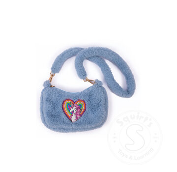 Great Pretenders Great Pretenders Rainbow Cuddle Crossbody Purse - Periwinkle