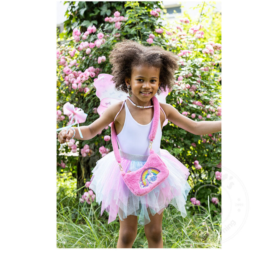 Great Pretenders Rainbow Cuddle Crossbody Purse - Pink