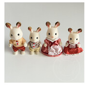 Calico Critters Calico Critters Chocolate Rabbit Family