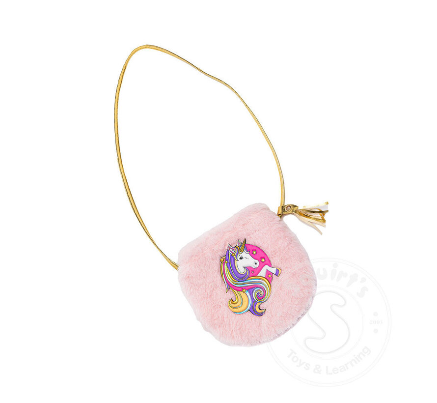 Great Pretenders Fluffy Pink Unicorn Petite Purse