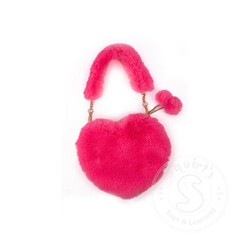 Great Pretenders Great Pretenders Pinky Promise Furry Fuchsia Purse