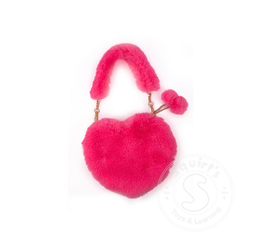 Great Pretenders Pinky Promise Furry Fuchsia Purse