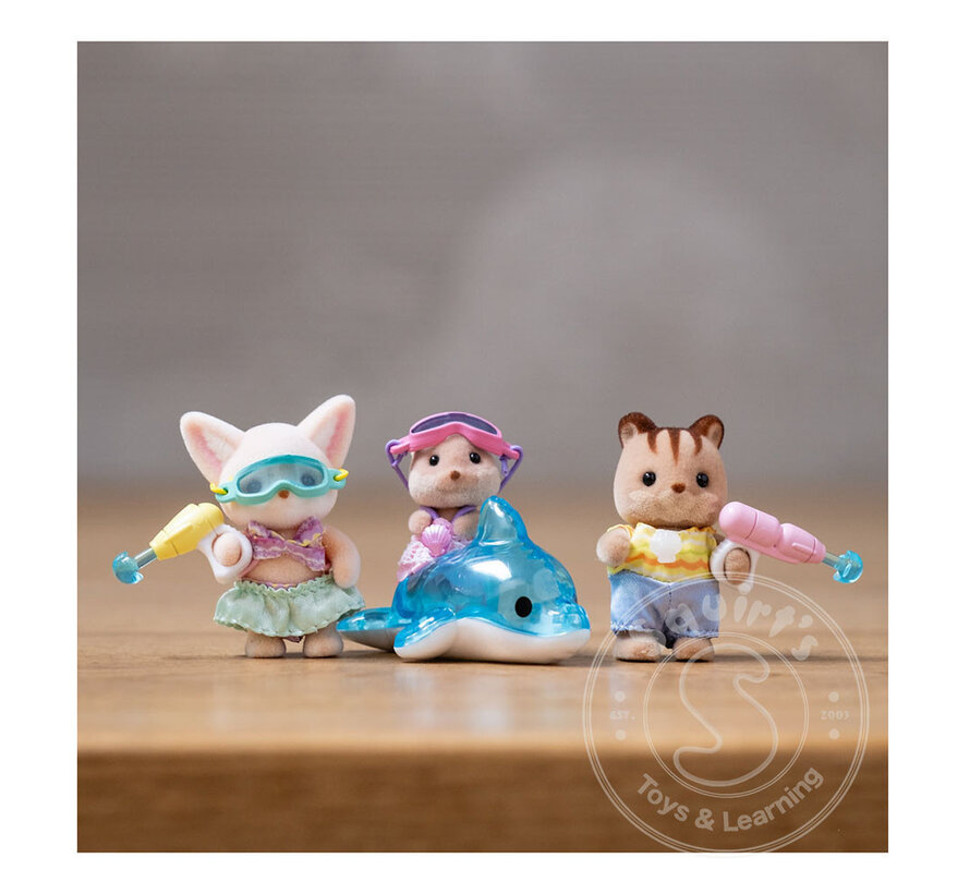Calico Critters Nursery Friends Pool Fun Trio