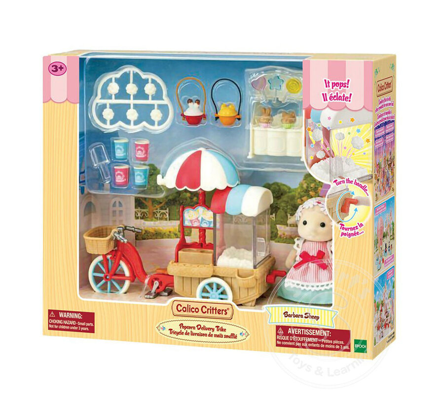Calico Critters Popcorn Delivery Trike