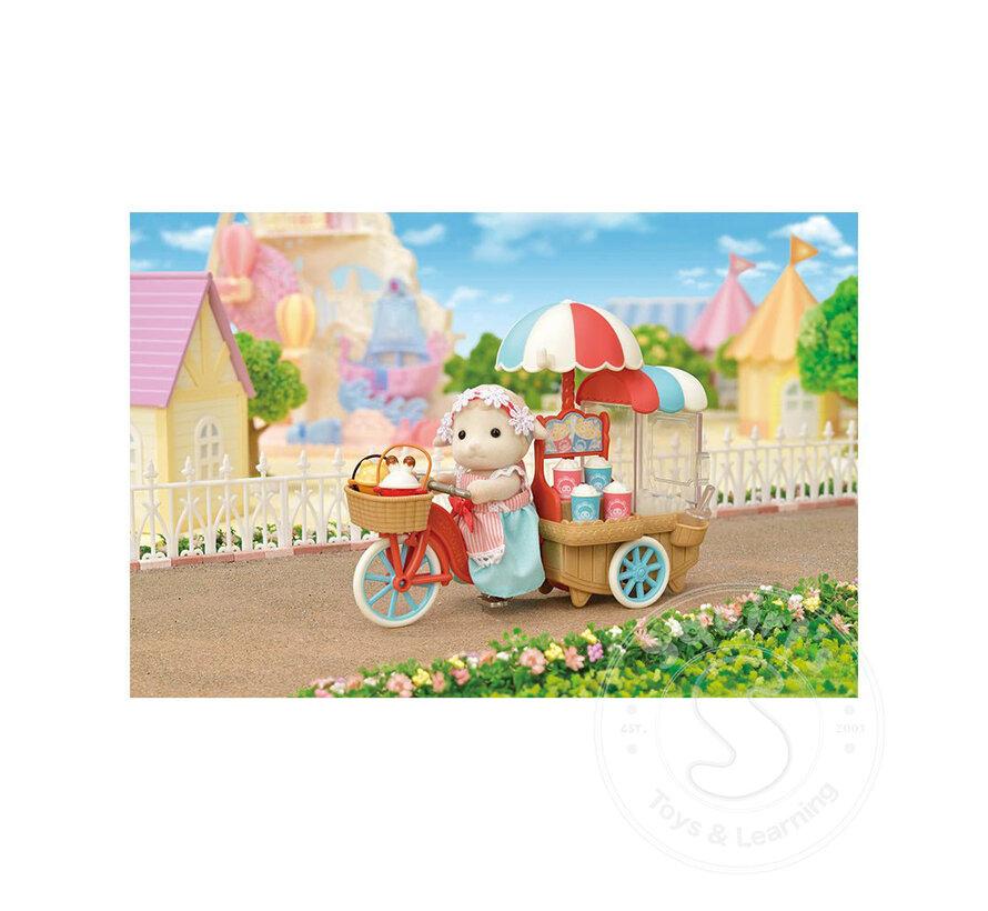 Calico Critters Popcorn Delivery Trike