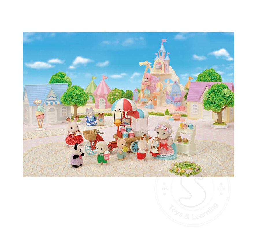 Calico Critters Popcorn Delivery Trike