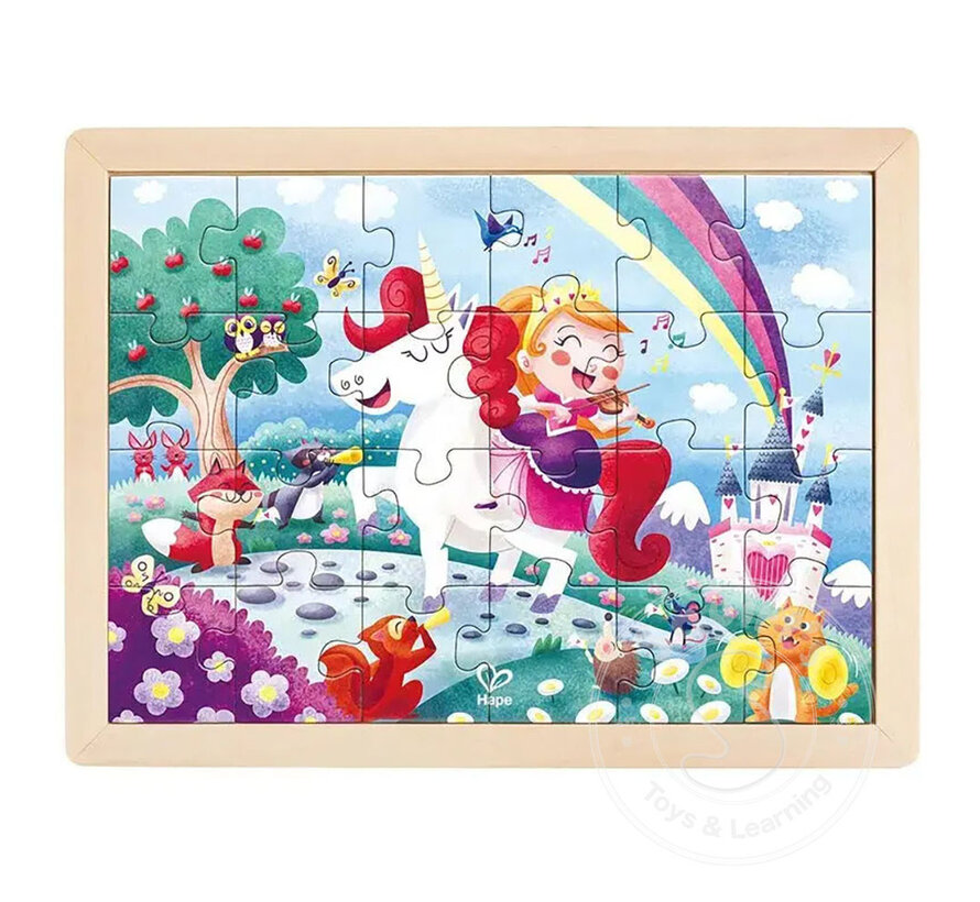 Unicorn Friends Puzzle - Double Sided Colouring