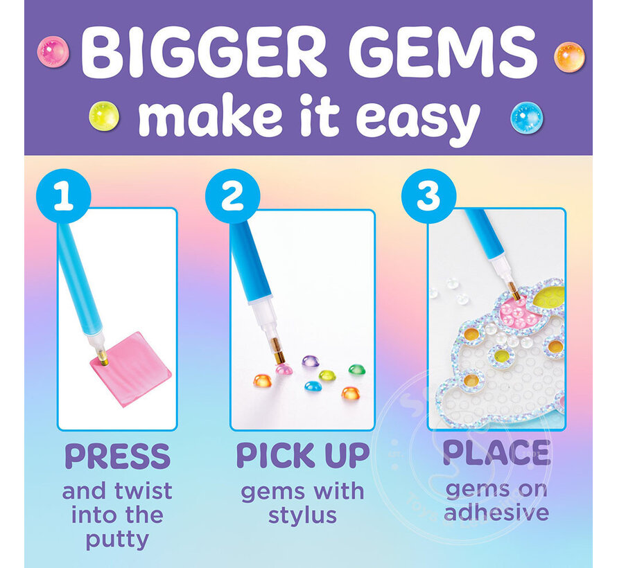 Creativity for Kids Bubble Gems: Super Sticker - Ice Cream