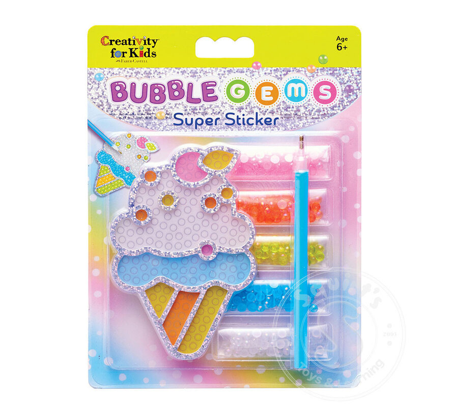 Creativity for Kids Bubble Gems: Super Sticker - Ice Cream