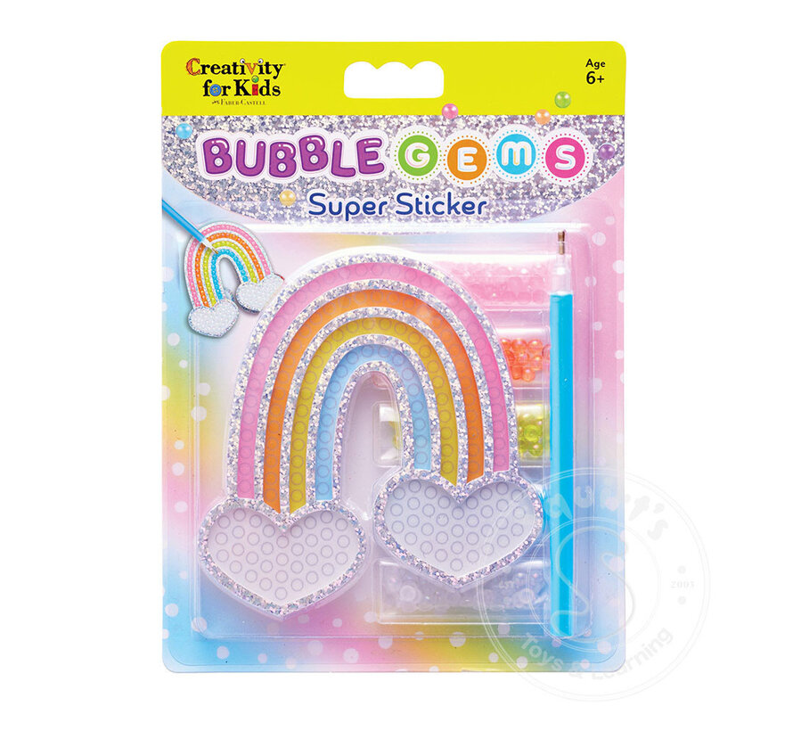 Creativity for Kids Bubble Gems: Super Sticker - Rainbow
