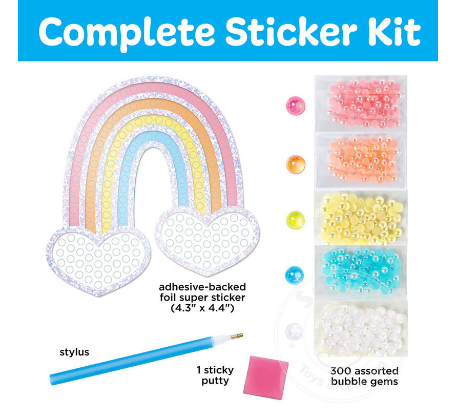 Creativity for Kids Bubble Gems: Super Sticker - Rainbow