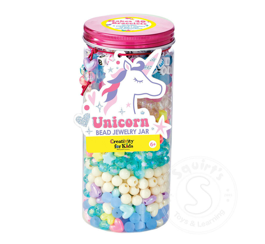 Creativity for Kids Bead Jewelry Jar - Unicorn