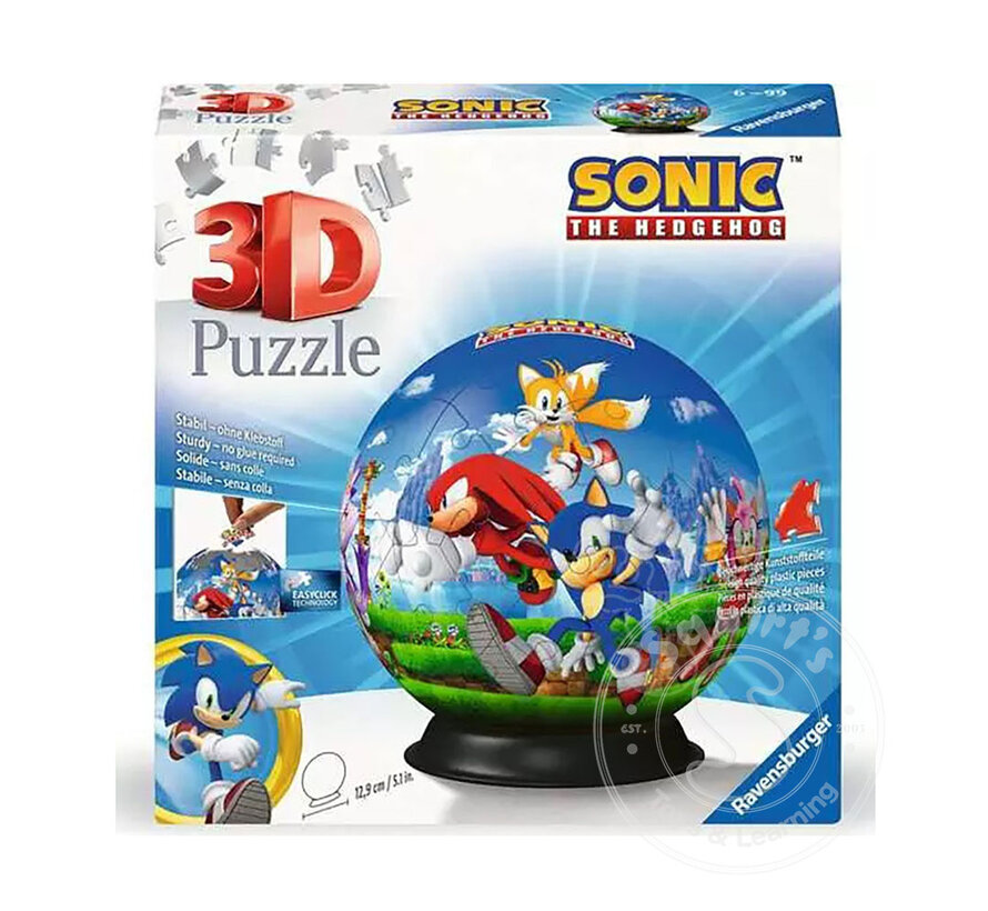 Ravensburger Sonic the Hedgehog 3D Puzzle Ball 72pcs