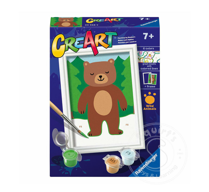 CreArt Paint by Numbers - Wild Bear