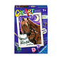 CreArt Paint by Numbers - Horses at Midnight