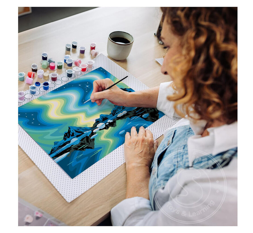 CreArt Paint by Numbers: Northern Lights  - Canvas