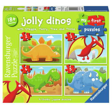 Ravensburger Ravensburger My First Puzzles: Jolly Dinos  2, 3, 4, 5 pc Puzzles