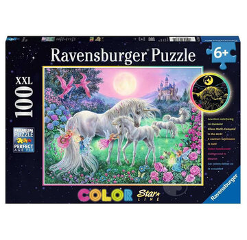 Ravensburger Ravensburger Unicorns in the Moonlight Puzzle 100pcs XXL