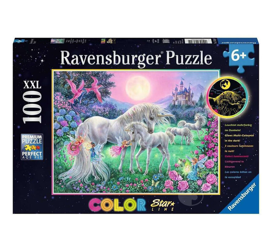 Ravensburger Unicorns in the Moonlight Puzzle 100pcs XXL