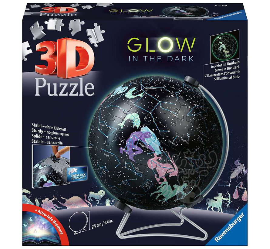 Ravensburger Glow in Dark Star Globe 3D Puzzle 180 pcs