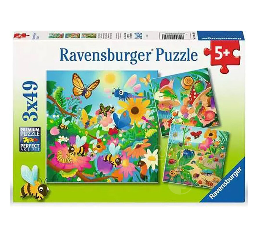 Ravensburger Bugs, Bugs, Bugs Puzzle 3 x 49pcs