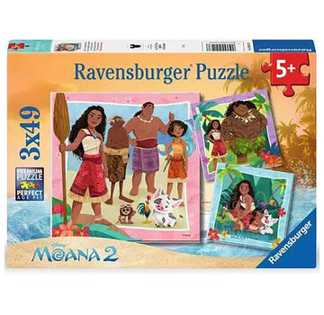 Ravensburger Ravensburger Disney Moana 2 Off To New Adventures Puzzle 3 x 49pcs