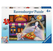 Ravensburger Ravensburger Happy Cat Pizza Puzzle 35pcs