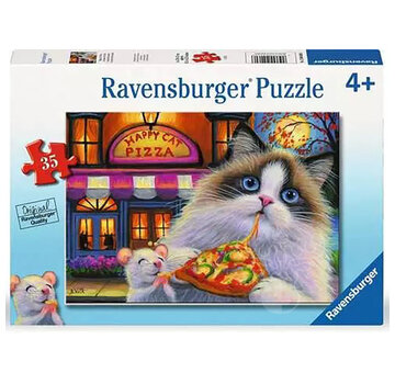 Ravensburger Ravensburger Happy Cat Pizza Puzzle 35pcs