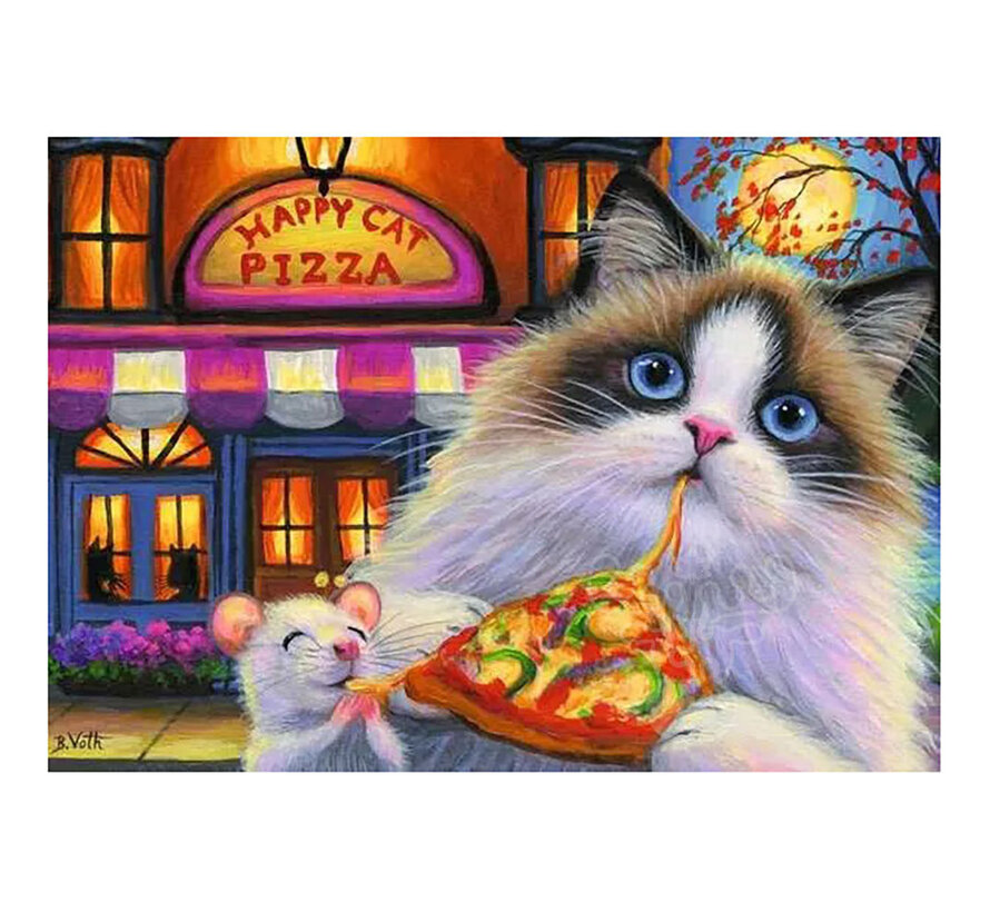 Ravensburger Happy Cat Pizza Puzzle 35pcs