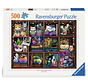 Ravensburger Cubby Cats and Succulents Puzzle 500pcs