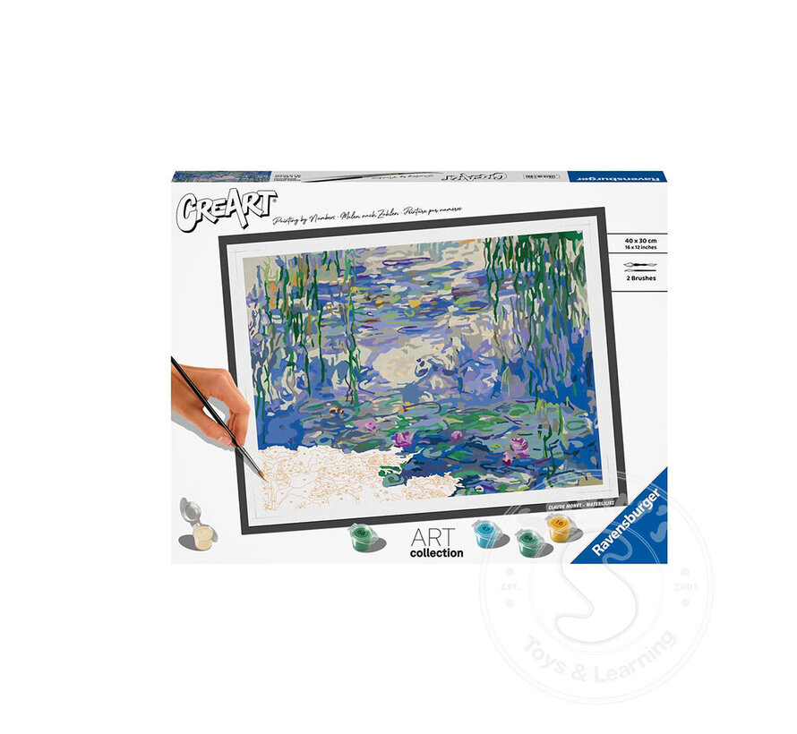 CreArt Paint by Numbers - Monet Water Lilies