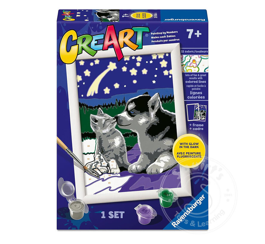 CreArt Paint by Numbers - Moonlight Friends