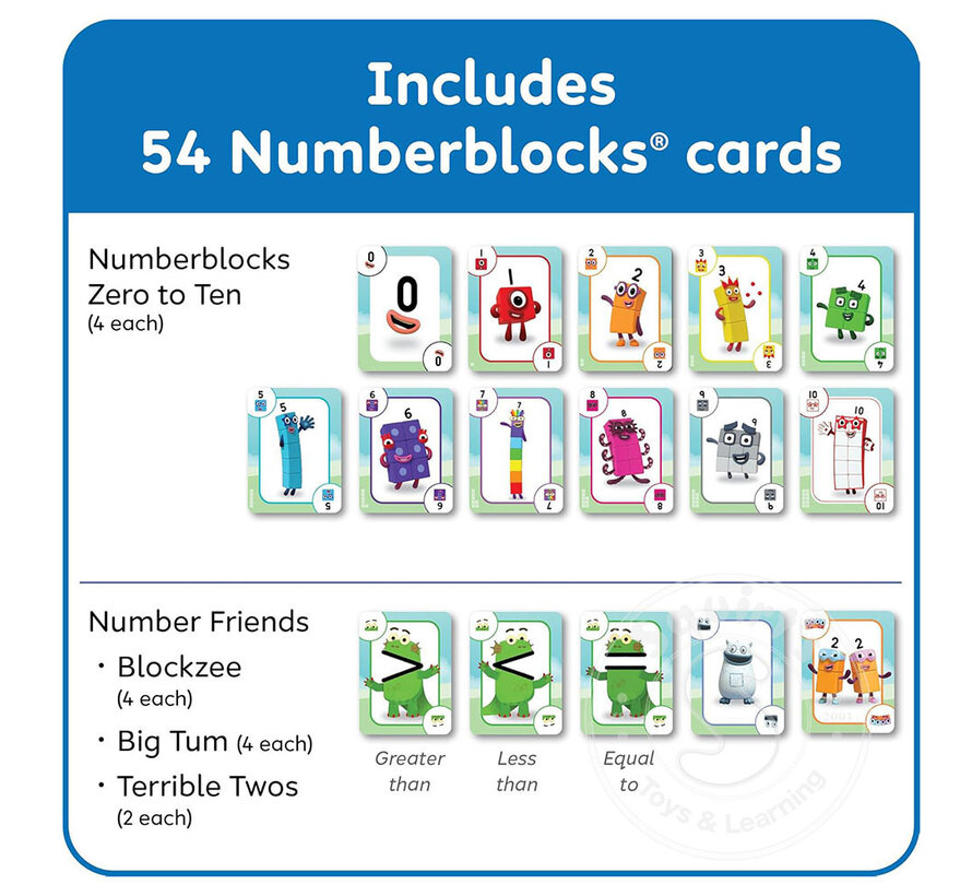 Numberblocks Playing Cards