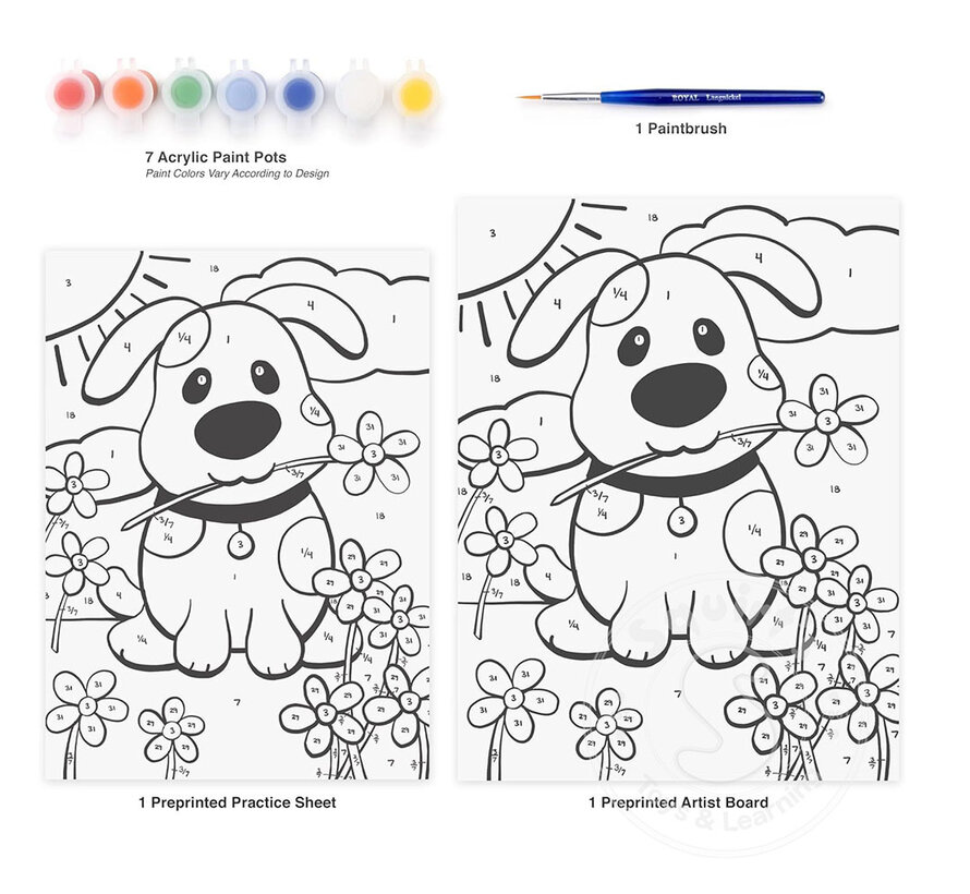 Royal & Langnickel My First Painting by Numbers Puppy