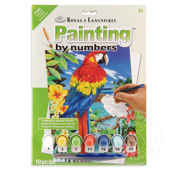 Royal & Langnickel Royal & Langnickel Painting by Numbers Scarlet Macaw