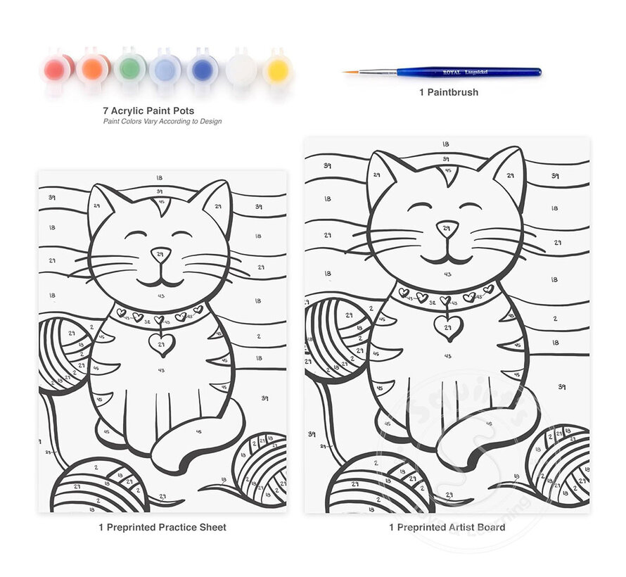 Royal & Langnickel My First Painting by Numbers Kitten