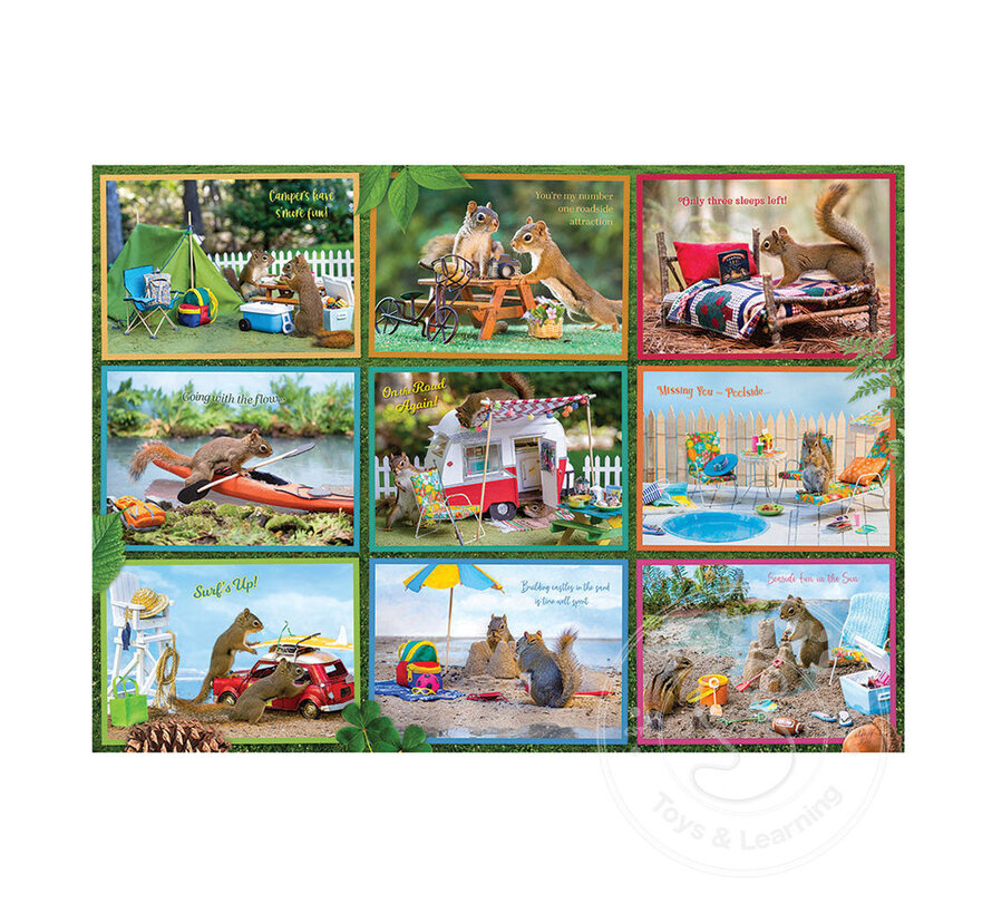 Cobble Hill Squirrels on Vacation Puzzle 1000pcs