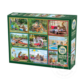 Cobble Hill Puzzles Cobble Hill Squirrels on Vacation Puzzle 1000pcs